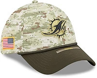 New Era Men's Dolphins 25 Salute to Service Camo 39THIRTY Cap
