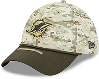 New Era Men's Dolphins 25 Salute to Service Camo 39THIRTY Cap