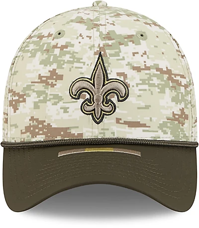 New Era Men's Saints 25 Salute to Service Camo 39THIRTY Cap