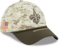 New Era Men's Saints 25 Salute to Service Camo 39THIRTY Cap