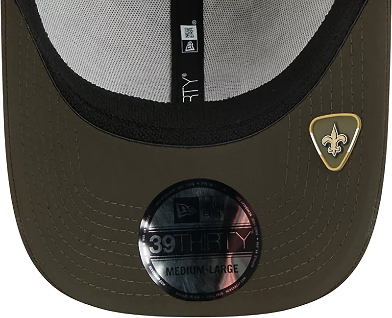 New Era Men's Saints 25 Salute to Service Camo 39THIRTY Cap
