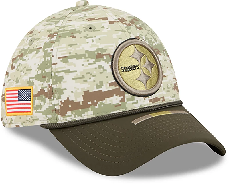 New Era Men's Steelers 25 Salute to Service Camo 39THIRTY Cap