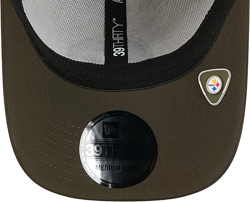 New Era Men's Steelers 25 Salute to Service Camo 39THIRTY Cap