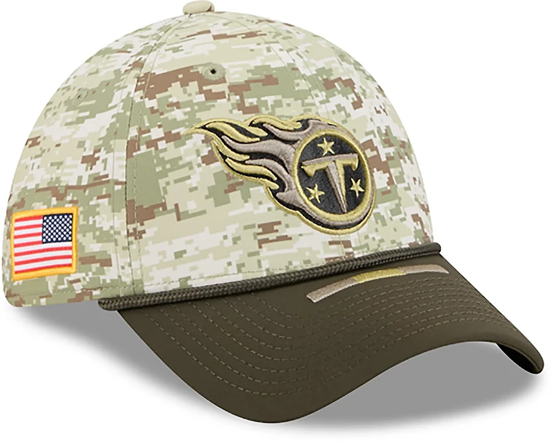 New Era Men's Titans 25 Salute to Service Camo 39THIRTY Cap