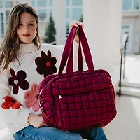 Katydid Quilted Weekend Duffel Bag