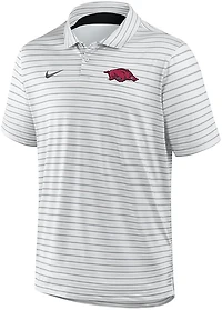 Nike Men's University of Arkansas Dri-FIT Stripe Tour Polo Shirt