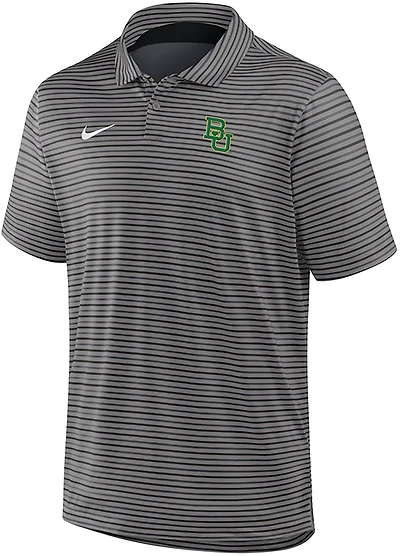 Nike Men's Baylor University Dri-FIT Stripe Tour Polo Shirt