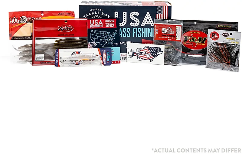 Mystery Tackle Box USA Bass Fishing Lure Kit