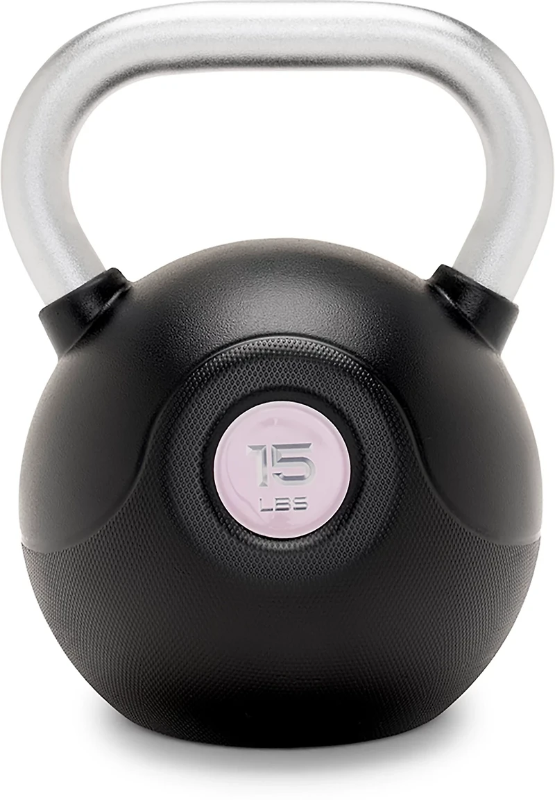Marcy PU Kettlebell With Chrome Handle – Single