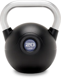 Marcy PU Kettlebell With Chrome Handle – Single
