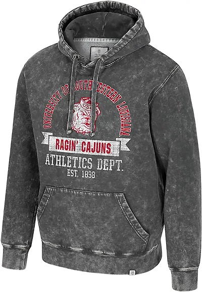 Colosseum Athletics Men's Louisiana-Lafayette Ragin Cajuns Oddbody Marble Fleece Hoodie