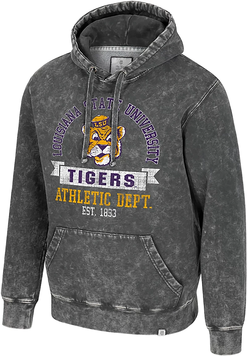 Colosseum Athletics Men's LSU Tigers Oddbody Marble Fleece Hoodie