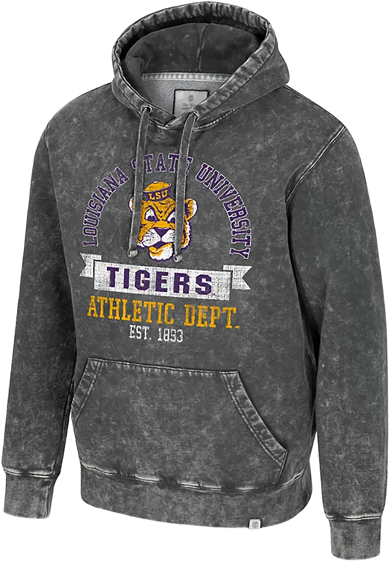 Colosseum Athletics Men's LSU Tigers Oddbody Marble Fleece Hoodie
