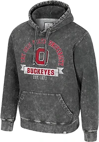 Colosseum Athletics Men’s Ohio State University Oddbody Marble Fleece Hoodie