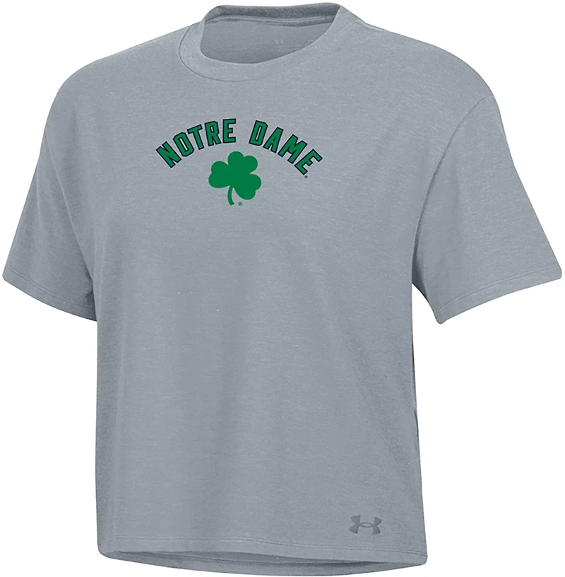 Under Armour Women's Notre Dame Fighting Irish Arch Shamrock T-shirt
