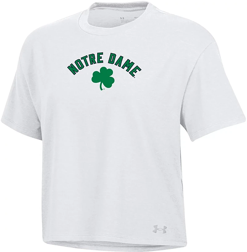 Under Armour Women's Notre Dame Fighting Irish Arch Shamrock T-shirt