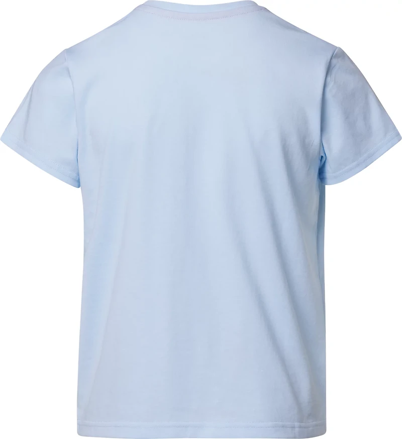 BCG Girls' Lifestyle Dainty Flowers Cotton GFX Short Sleeve Graphic T-shirt