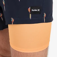 Hurley Men's Phantom Eco Poolside Combo Lined Volley Swim Shorts