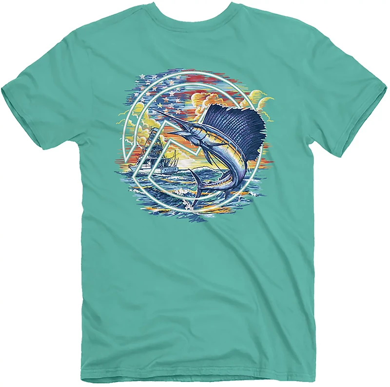 Magellan Outdoors Men's USA Sailfish Sketch T-shirt