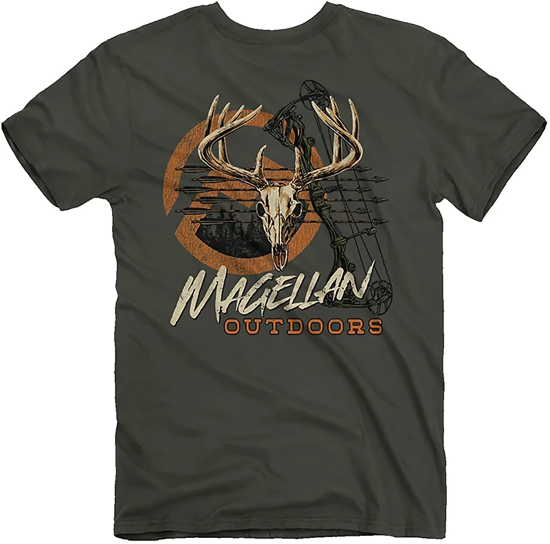 Magellan Outdoors Men's Bow Hunt Deer Skull T-shirt