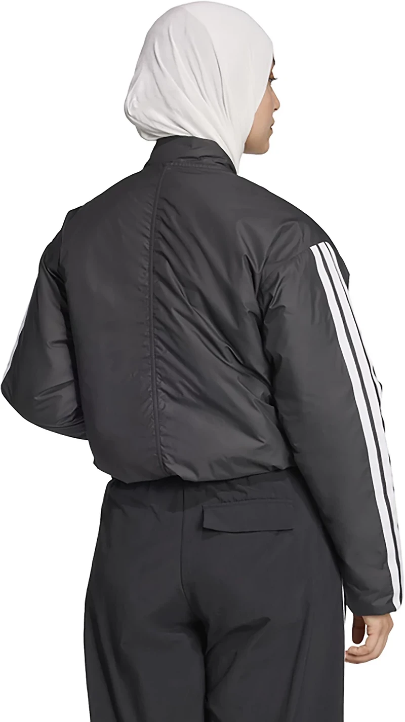 adidas Women's Essential 3-Stripes Insulated Bomber Jacket