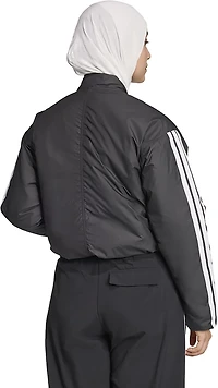 adidas Women's Essential 3-Stripes Insulated Bomber Jacket