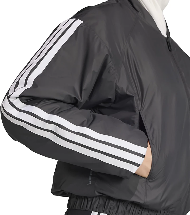 adidas Women's Essential 3-Stripes Insulated Bomber Jacket