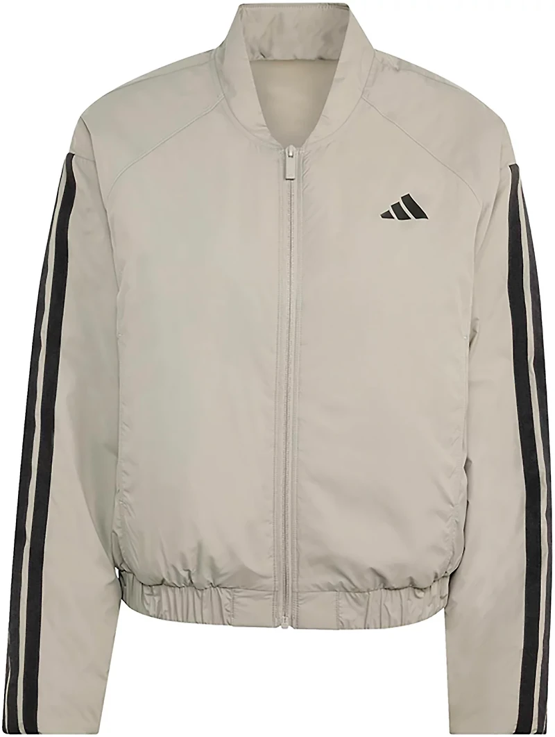 adidas Women's Essential 3-Stripes Insulated Bomber Jacket