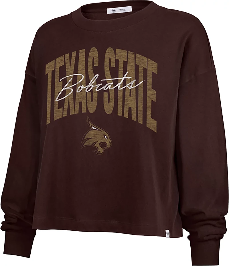 47 Women's Texas State Muse Sydney Long Sleeve Crew Sweatshirt