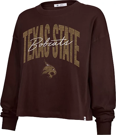 47 Women's Texas State Muse Sydney Long Sleeve Crew Sweatshirt