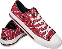FOCO Women's Atlanta Falcons Low Top Repeat Print Canvas Shoes
