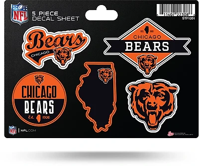 Tag Express Chicago Bears Sticker Sheet 5-Pack
