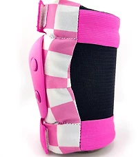 RIZE Kids' Checkered Elbow and Knee Pad Set