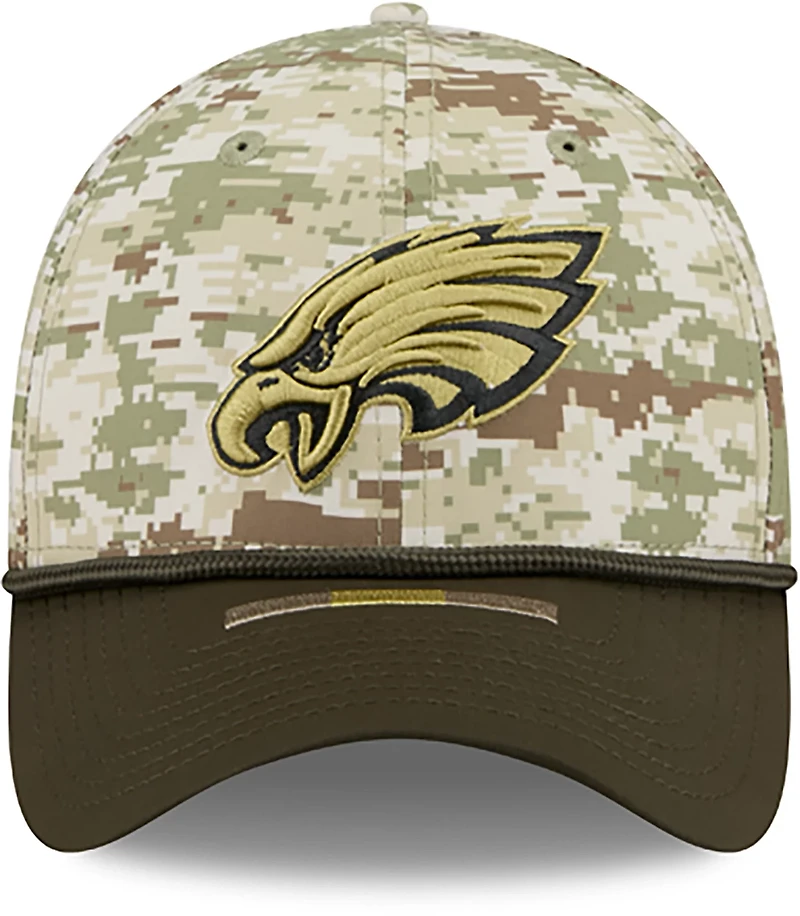 New Era Men's Eagles 25 Salute to Service Camo 39THIRTY Cap