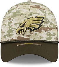 New Era Men's Eagles 25 Salute to Service Camo 39THIRTY Cap