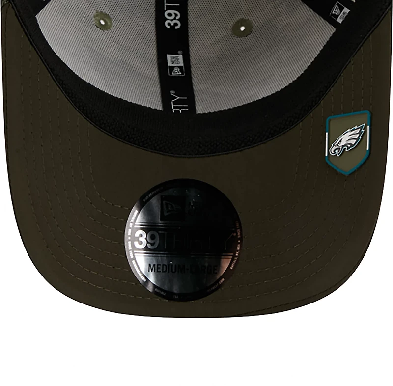 New Era Men's Eagles 25 Salute to Service Camo 39THIRTY Cap