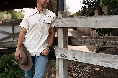 Texas Standard Men's Lariat Ranger Pearl Snap Short Sleeve Shirt