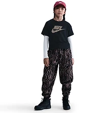 Nike Girls' 4-7 Sportswear Boxy Animal Print T-shirt