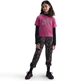 Nike Girls' 4-7 Sportswear Boxy Animal Print T-shirt