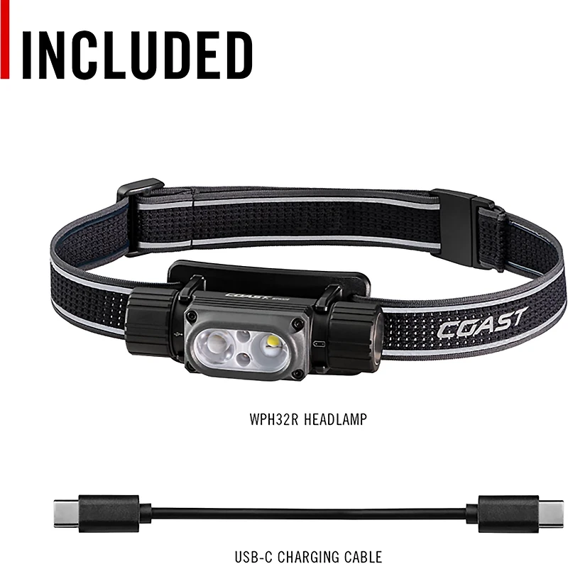 Coast WPH32R LED Headlamp