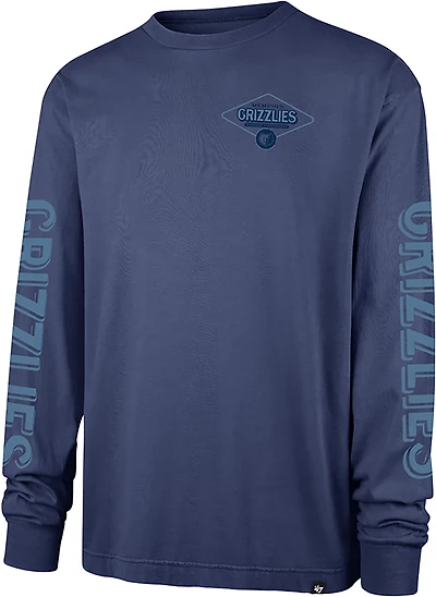 47 Brands Men's Memphis Grizzlies Cairn Ravine Foundation Long Sleeve T-shirt