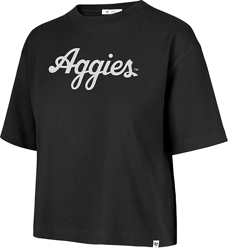 '47 Women's Texas A&M Aggies Script Reed City Crop Short Sleeve T-shirt