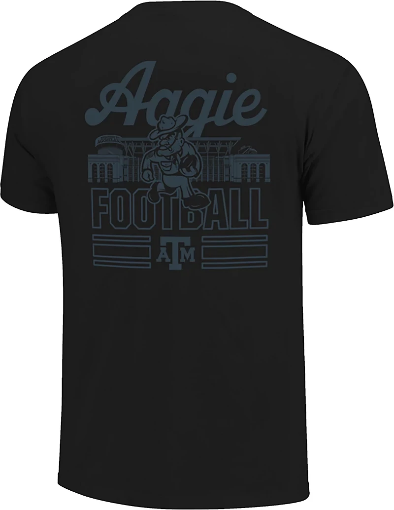 Image One Men's Texas A&M University Blackout Stadium Graphic T-shirt