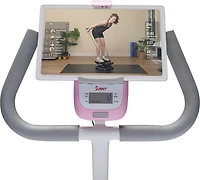 Sunny Health & Fitness Smart Exercise Stepper with Handlebars and Resistance Bands