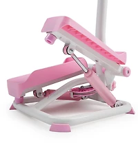 Sunny Health & Fitness Smart Exercise Stepper with Handlebars and Resistance Bands