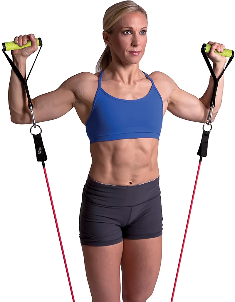 GoFit Rubber Resistance Training System Extreme Tube Handles