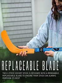 Franklin Sports NHL Youth Street Hockey Stick and 2 Balls