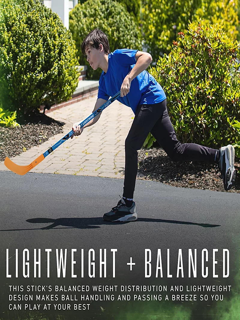 Franklin Sports NHL Youth Street Hockey Stick and 2 Balls