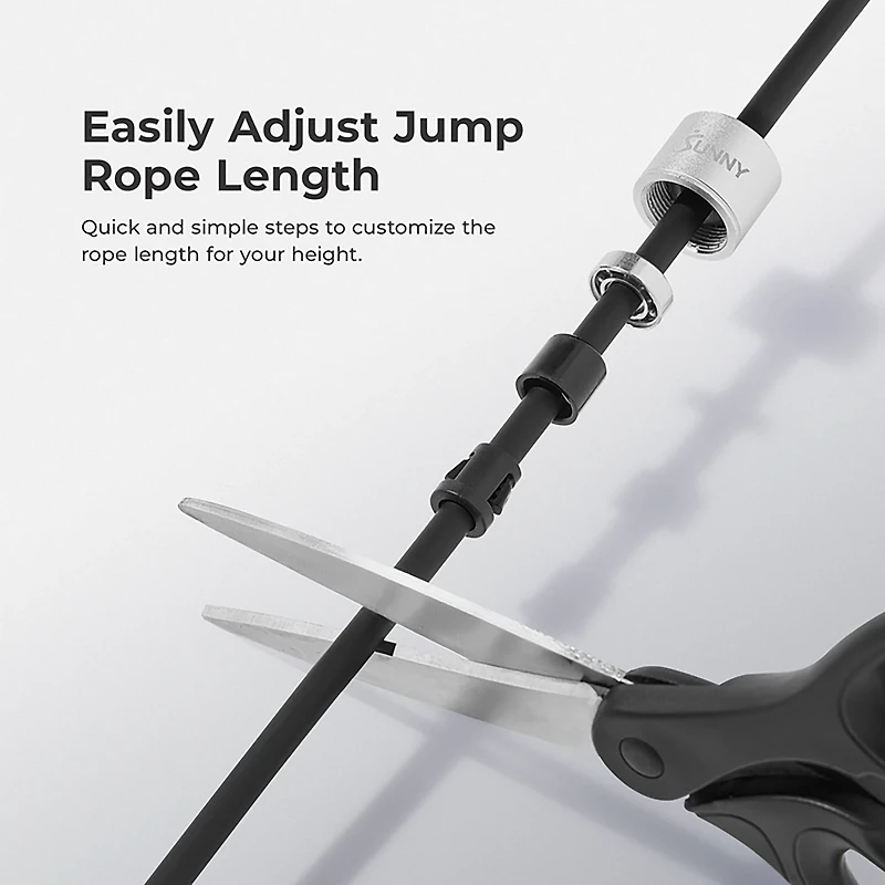 Sunny Health & Fitness Adjustable Weighted Jump Rope