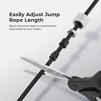 Sunny Health & Fitness Adjustable Weighted Jump Rope